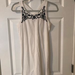 Ivory embroidered sundress